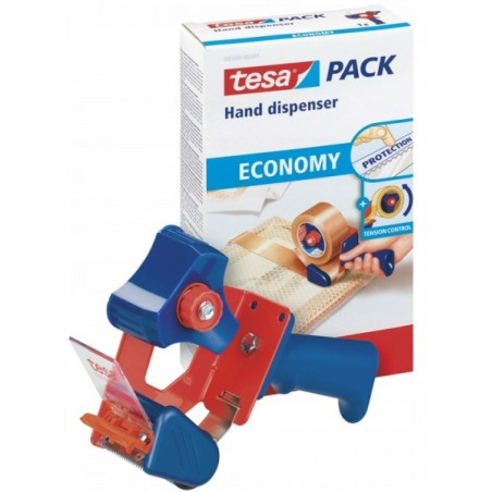 Tesa 6300 Scellant économique pour rouleaux jusquà 50 mm - Tension réglable manuellement - Couleur rougebleu