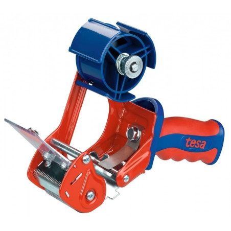 Tesa 6400 Comfort Sealer pour rouleaux jusqu'à 50 mm - Système de lame protégée - Tension réglable manuellement