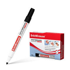 Pack de 12 - Marqueur pour tableau blanc Erichkrause W-500 - Pointe ogive - Course de 0,8 à 2,5 mm - Encre à base d'alcool