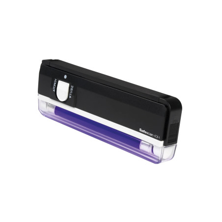 Safescan 40H Détecteur de faux billets portable – Lampe ultraviolette 4 W – Lampe de poche LED pour vérification visuelle