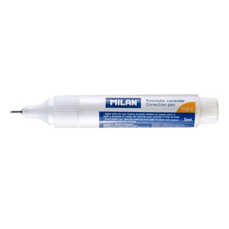 Pack de 12 - Stylo Mini Correcteur Milan - Pointe Métal - Contenance 5 ml