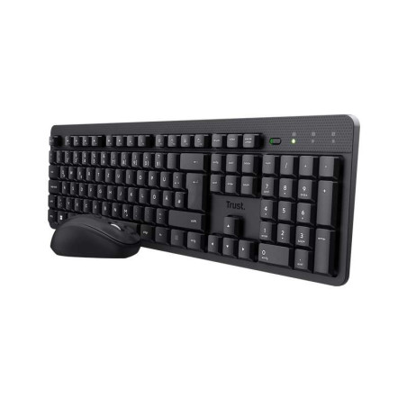 Pack Clavier et Souris Sans Fil et Silencieux Trust TKM-360 - 1600dpi - 13 Touches Multimédia - Couleur Noir