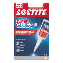 Loctite Superglue-3 Precision Max 10gr - Adhésif Liquide Transparent - Buse Extra Longue - Séchage Rapide