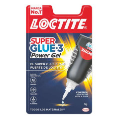 Loctite Superglue-3 Control Power Gel 3gr - Adhésif instantané flexible et extra fort