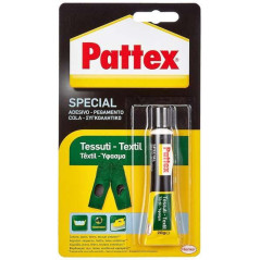 Pattex Colle Textile Transparente Spéciale 20gr - Résistante au lavage et au repassage - Pour tous types de tissus
