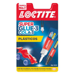 Loctite Superglue-3 Colle Plastiques Difficiles 2gr + Activateur 4ml - Colle Transparente et Liquide