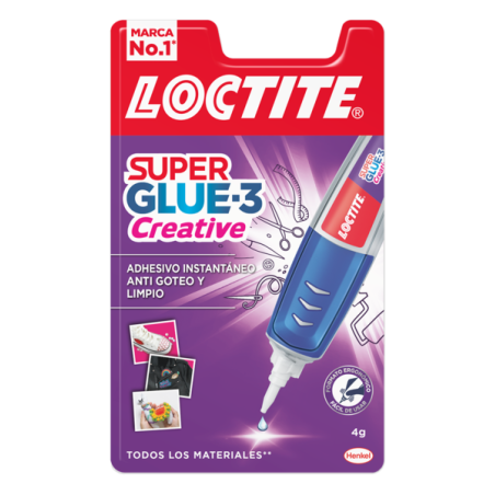 Loctite Superglue-3 Creative Pen 4Gr - Adhésif universel en forme de stylo - Application goutte à goutte précise et propre