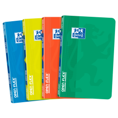 Pack de 10 - Oxford School Classic Openflex 9x14 Carnet agrafé - Couverture en plastique robuste