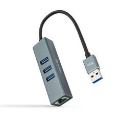Adaptateur réseau Nanocable USB 30 vers Gigabit Ethernet 101001000 Mbps  3 ports USB 30