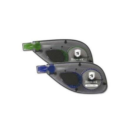 Pack de 24 - Ruban Correcteur Bismark 5mm x 12m - Application Latérale - Corps Transparent - Forme Ergonomique
