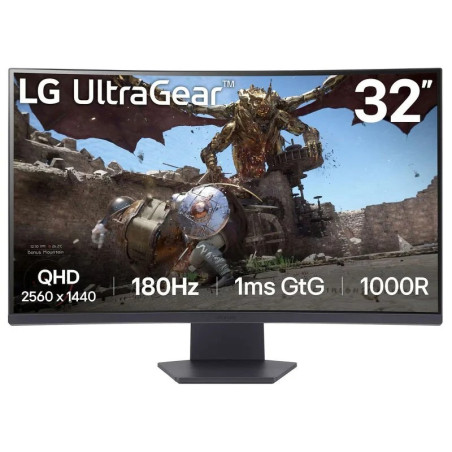 Moniteur LG UltraGear 315 incurvé 1000R LED VA QHD FreeSync 180 Hz - Réponse 1 ms - 169 - HDMI DisplayPort - VESA 100x100 mm