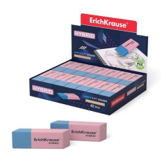 Pack de 42 - Gomme hybride double face Erichkrause - Différents degrés de dureté - Caoutchouc thermoplastique hypoallergénique