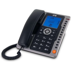 Téléphone Fixe SPC Office Pro - Écran Lumineux Bleu - Grandes Touches - Mémoire Directe - Mains Libres