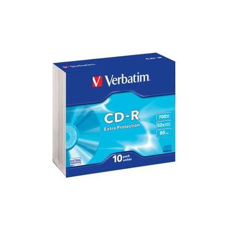 Boîte Verbatim CD-R 700 Mo Pack 10 unités