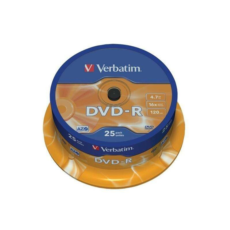 Verbatim DVD-R 16x 47 Go bac de 25 unités