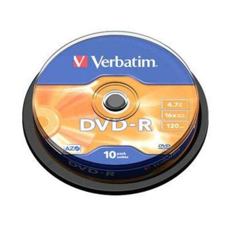 Verbatim DVD-R 16x 47 Go bac de 10 unités