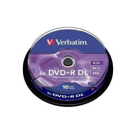 Verbatim DVDR double couche 8x 85 Go bac de 10 unités