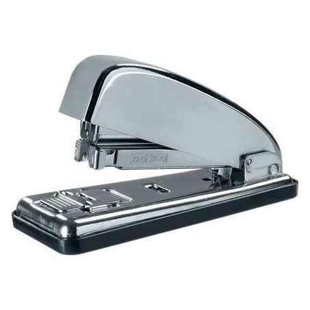 Agrafeuse en métal Petrus 226C - Jusqu'à 30 feuilles - Agrafage fermé, ouvert et cloué - Couleur Chrome