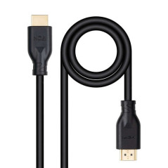 Câble Nanocable HDMI V20 4K60Hz 18Gbps CCS 1m - Noir