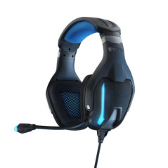 Casque de jeu Energy Sistem ESG 5 Shock - Lumière LED - Microphone à perche - Vibration sonore - Coussinets en tissu