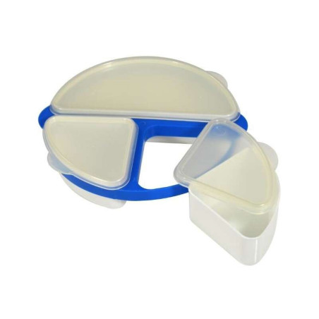 Récipient compartimenté pour micro-ondes Jocca - 3 compartiments séparés