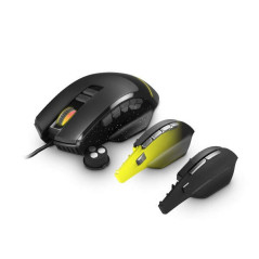 Souris de jeu Energy Sistem ESG M5 Triforce - 10 000 dpi - 8/10/15 boutons de commande - Poids adaptatif - Lumières RVB
