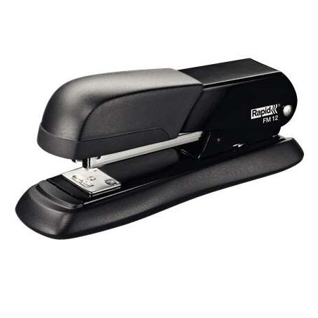 Agrafeuse de bureau métallique Rapid FM12 - Jusqu'à 25 feuilles - Pour agrafes 24/6 et 26/6 - Mode clouage et fixation