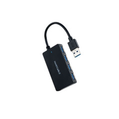 Hub Nanocable USB-A 30 avec 4 câbles USB-A 30 - 015 m