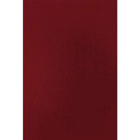 Fellowes Lot de 50 couvertures cartonnées A4 en simili cuir - 750 gr - Rouge