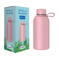 Dohe Bouteille Réutilisable 350 ml - Double Paroi Inox - Sans BPA - Bouchon Hermétique Anti-Goutte en Inox