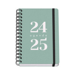 Dohe Grammar Agenda Scolaire à Spirale A5 - Vue Semaine - Papier 80g/m2 - Couverture Polypropylène