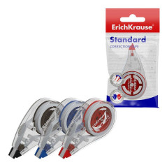 Pack de 12 - Ruban correcteur standard Erichkrause - Idéal pour une correction rapide et sûre - Séchage immédiat