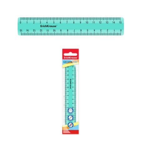 Règle Pastel Menthe Erichkrause - 15 cm - Menthe - Poly-sac