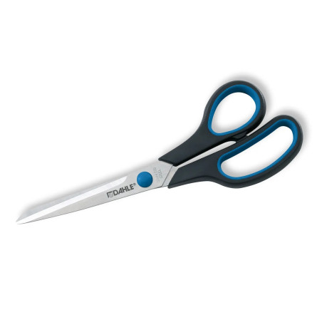 Dahle 54408 Ciseaux de bureau en acier trempé à prise confortable 20 cm - Lames tranchantes - Poignées recouvertes de caoutchouc