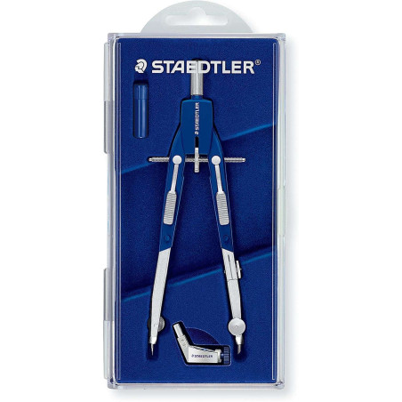 Boussole de précision Staedtler Mars 552 01 - Pieds articulés - Réglage rapide
