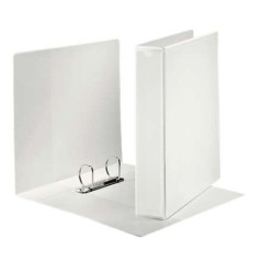 Pack de 10 - Classeur à anneaux Kangourou Plus Esselte - Format A4 - Capacité 380 feuilles - 2 anneaux de 40 mm - Coloris blanc