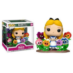 Funko Pop Disney Alice au Pays des Merveilles 70Th Alice avec des Fleurs - Figurine Vinyle - Hauteur 95 cm env