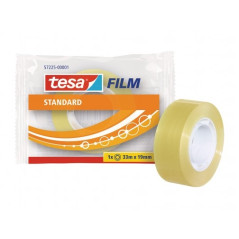 Tesa Tesafilm Ruban Adhésif Transparent Standard 19mmx33m - Bonne Adhérence et Haute Résistance aux UV - Sans PVC