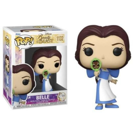 Funko Pop Disney La Belle et la Bête Belle avec Miroir - Figurine Vinyle - Hauteur 95 cm env