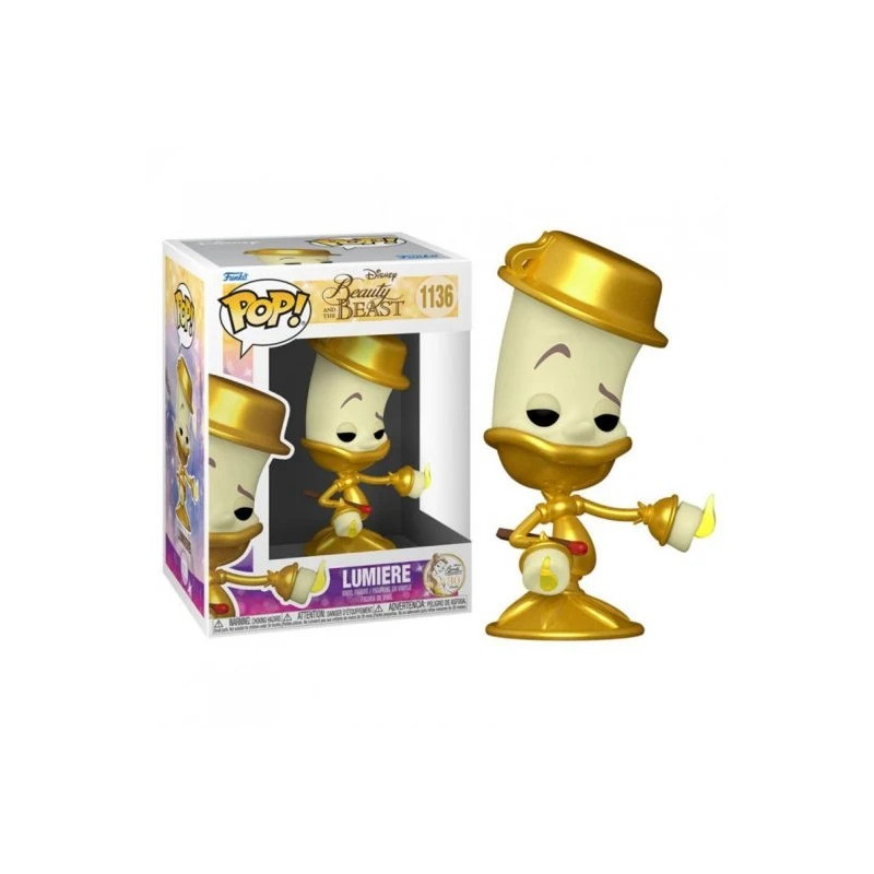 Funko Pop Disney La Belle et la Bête Lumiere - Figurine Vinyle - Hauteur 95cm env