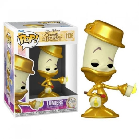 Funko Pop Disney La Belle et la Bête Lumiere - Figurine Vinyle - Hauteur 95cm env