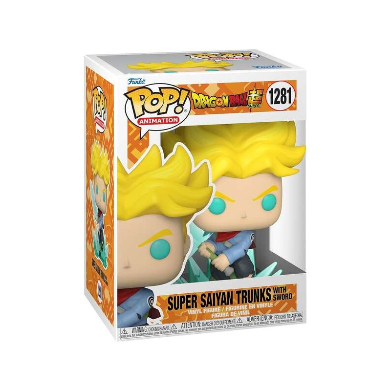 Funko Pop Animation Dragon Ball Super Saiyan Trunks avec Épée - Figurine Vinyle - Hauteur 9,5 cm env.