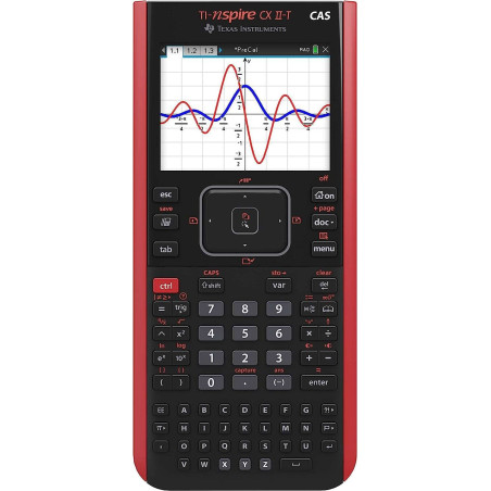 Texas Instruments TI-Nspire CX II-T CAS Calculatrice graphique, logiciel, USB - E/D/I/F/ES/NL
