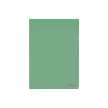 Pack de 12 - Erichkrause Dossiers Fizzy Classic Lime à Ongles - A4 Semi-transparent - Couleur Vert