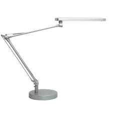 Lampe de bureau LED Unilux Mamboled - Design moderne et élégant - Lumière LED basse consommation - Couleur gris métallisé