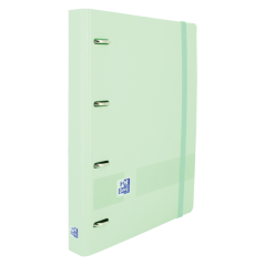 Pack de 4 - Classeur européen Oxford Live & Go A4+ Polyfoam - Dos 45 mm - Anneaux 4Dx35 mm - Comprend un remplacement 5x5 - Vert