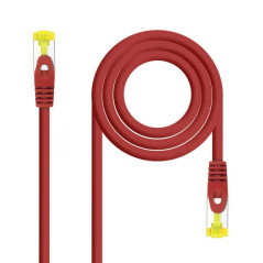 Cordon de raccordement de câble réseau Nanocable LSZH Cat.6A SFTP AWG26 25 cm - Couleur rouge