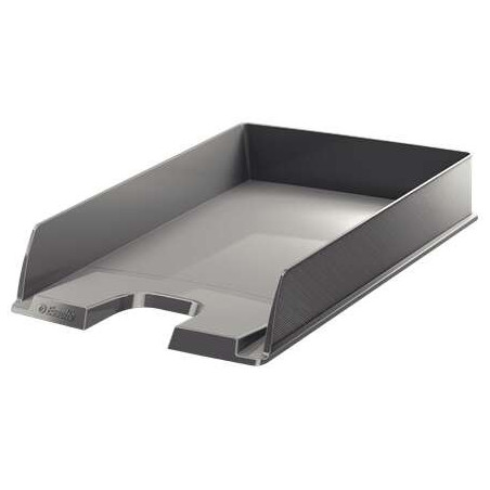 Pack de 10 - Bac à Documents Esselte Europost - Format Vertical - A4 - Espace pour Etiquette d'Identification - Couleur Gris