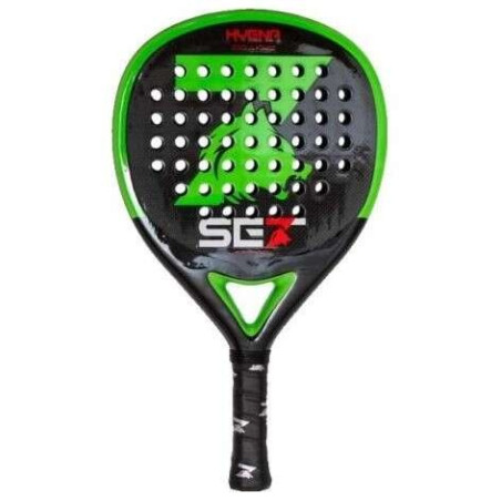 Ensemble de raquettes Hyena Padel - Forme ronde - Cadre 100 % carbone - Face 100 % carbone 3K