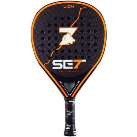 Ensemble de raquettes Lion Padel - Forme en forme de larme - Cadre 100 % carbone - Face 100 % carbone 3K